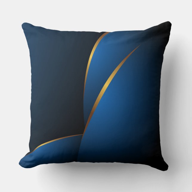 Couleurs classiques de Coussin bleu et or (Recto)
