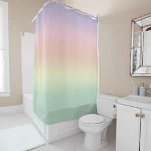 Couleurs colorées du rideau de douche