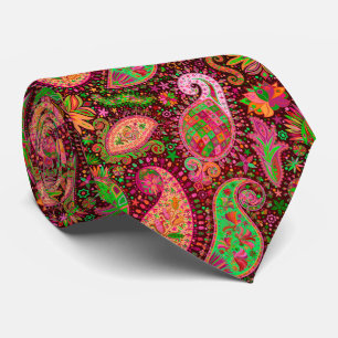 Couleurs cool carrelage paisley motif cravate