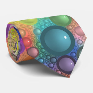 Couleurs cool cravate motif abstrait