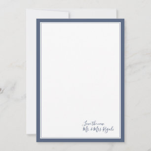 Couleurs côtières Mariage Merci Cartes