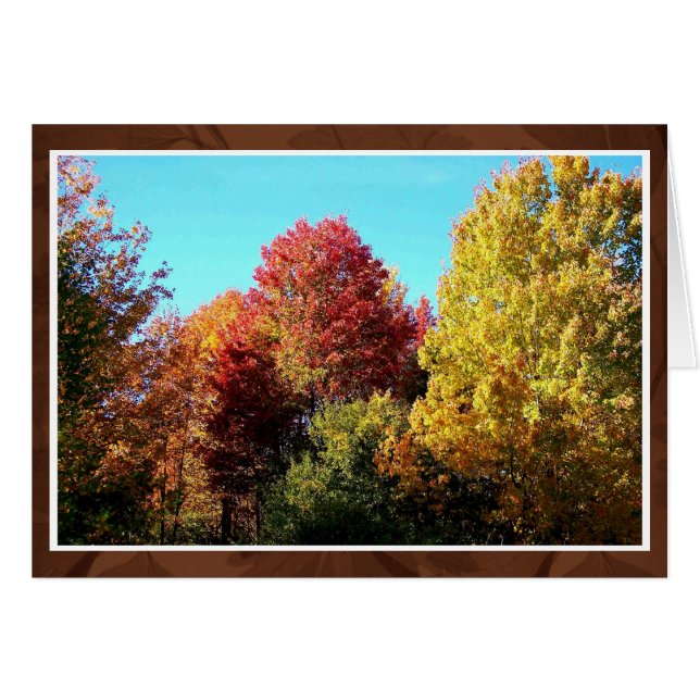 Couleurs d'automne 2 carte (Devant horizontal)