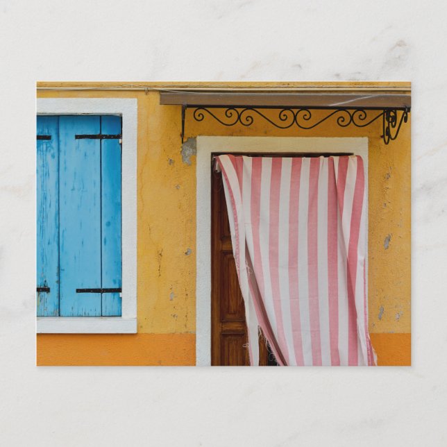 Couleurs De Burano Italie #1 Carte Postale (Devant)