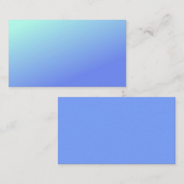 Couleurs de Carte de visite standard bleu (Devant / Derrière)