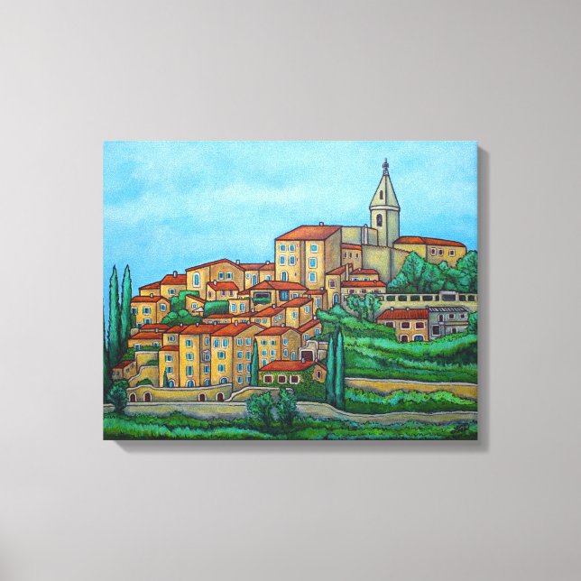 Couleurs de Crillon-le-Brave, toile de Provence Im (Recto)