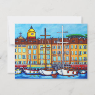 Couleurs de la carte postale de Saint-Tropez par L