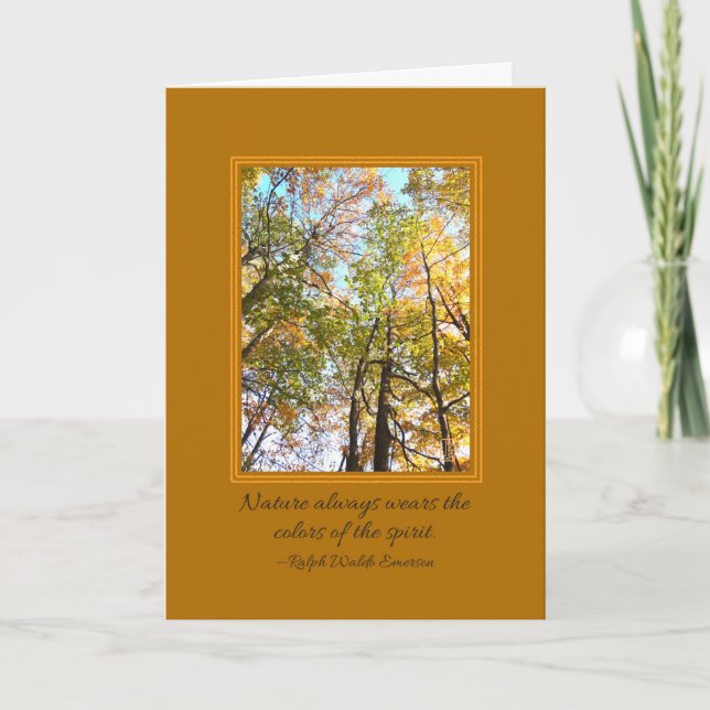 Couleurs de l'Esprit Carte Thanksgiving (Devant)