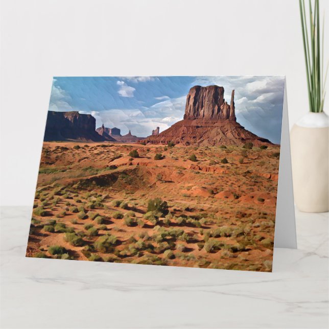 COULEURS DE MONUMENT VALLEY Jumbo Carte de voeux (Devant)