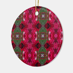 Couleurs de Noël Kaleidoscope Circle Ornement