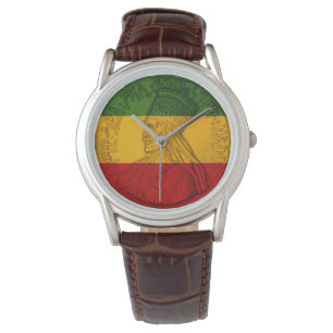 Couleurs de Rastafarian de montre de Rasta Haile