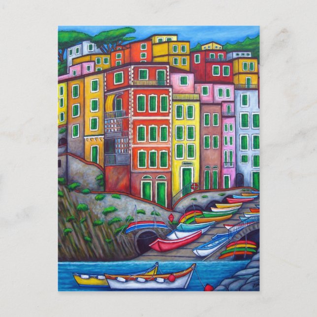 Couleurs de Riomaggiore, Cinque Terre Carte postal (Devant)