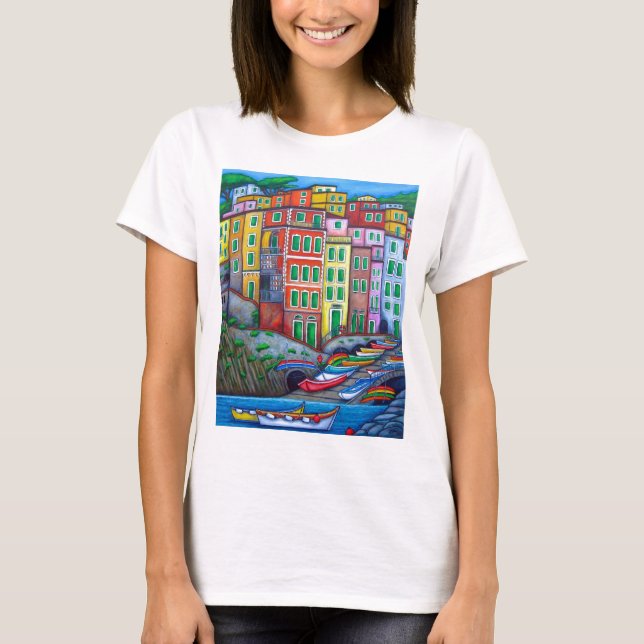 Couleurs de T-shirt de Riomaggiore (Devant)