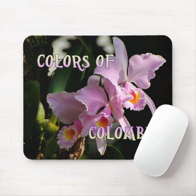 Couleurs de tapis de souris d'orchidée de la (Avec souris)