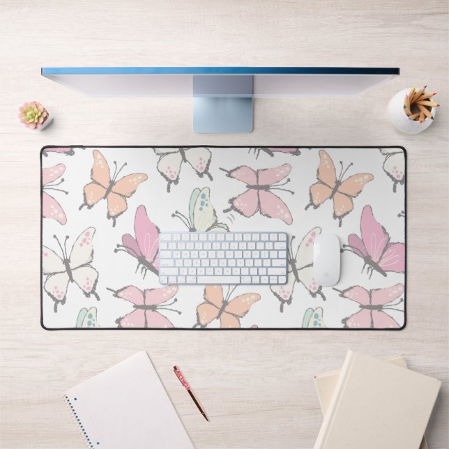 Couleurs douces du Motif papillon (Bureau 1)