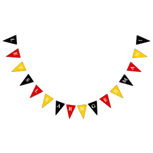Couleurs du drapeau allemand Noir Rouge Or Texte p