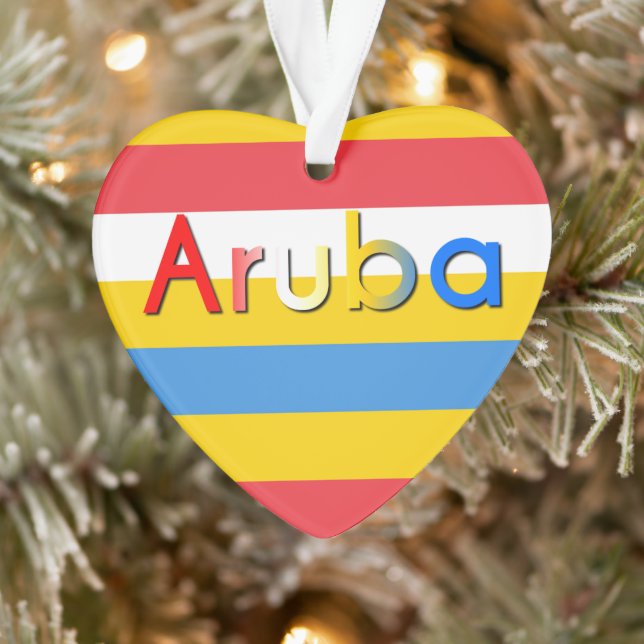 Couleurs du drapeau d'Aruba (Arbre)