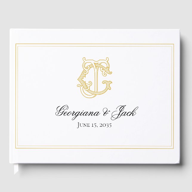 COULEURS ÉDITABLES GJ Monogram JG Monogram Livre d (Recto)