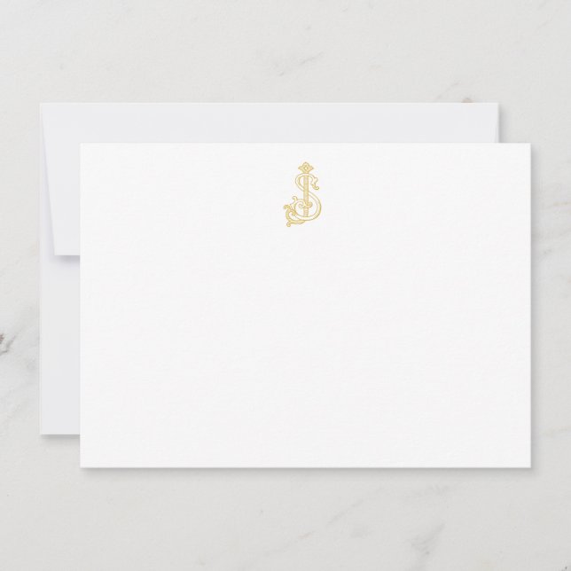 COULEURS ÉDITABLES SJ Monogram JS Monogram Carte p (Devant)