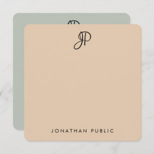 Couleurs élégantes du Modèle monogramme manuscrit