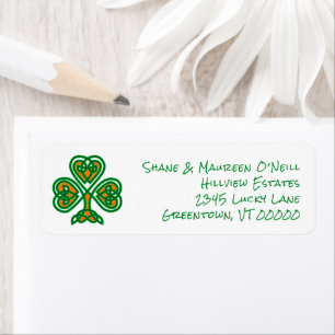 Couleurs irlandaises de Shamrock de noeud celtique