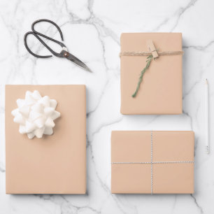 Couleurs modernes Peach Sky Wrapper Feuilles de pa