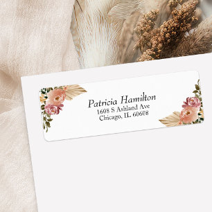 Couleurs neutres chic Boho Floral Mariage