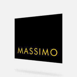 Couleurs Or Noir Nom Minimaliste Professionnel