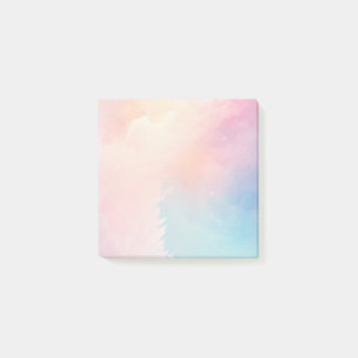 Couleurs pastel aquarelles post-it notes