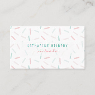 Couleurs pastel arrosent le Carte de visite blanc