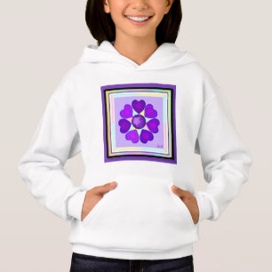 Couleurs pastel & coeurs violets battre
