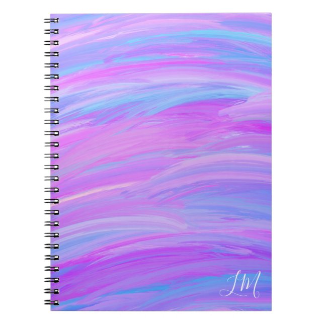 Couleurs peintes Carnet photo spirale personnalisé (Devant)