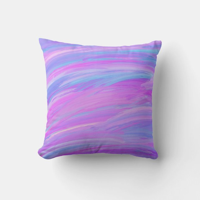 Couleurs peintes Lancer Oreiller (Recto)