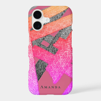 Couleurs Personnalisées Abstraites Rayures Rose Gr