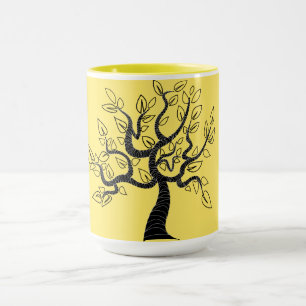 Couleurs personnalisées Mug avec Arbre de Vie Art