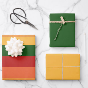 Couleurs rayées des feuilles de papier d'enveloppe
