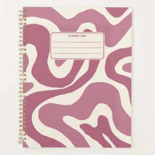 Couleurs Rétro Abstrait Motif Groovy Annuel