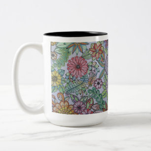 Couleurs Tasse Florale 2