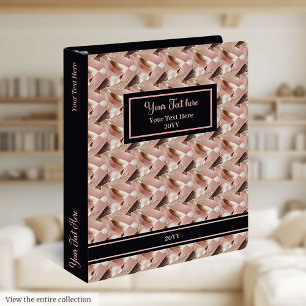 Couleurs tendance Classeur de mémoire Rose or et n