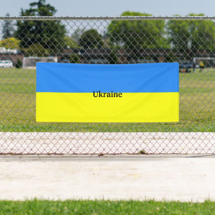 Couleurs ukrainiennes, drapeau d'Ukraine Bannière