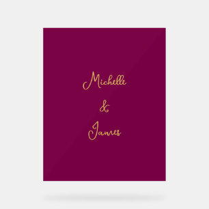 Couleurs Vin & Or Professionnel Tendance Moderne
