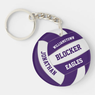 couleurs violet blanc de l'équipe volleyball perso