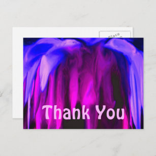 Couleurs violettes Carte postale Merci d'art Abstr