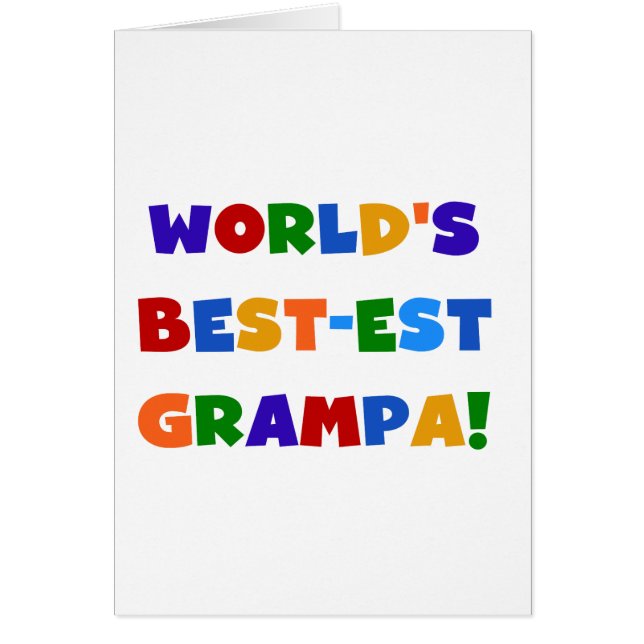 Couleurs vives les meilleurs cadeaux de Grampa au  (Devant)