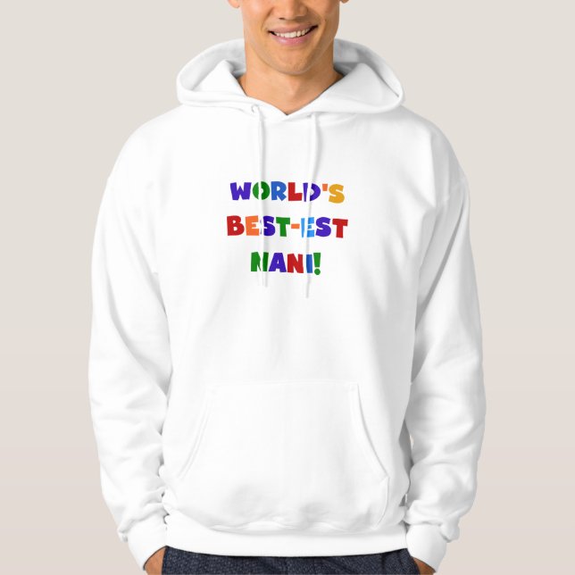 Couleurs vives Meilleurs T-shirts et cadeaux Nani (Devant)