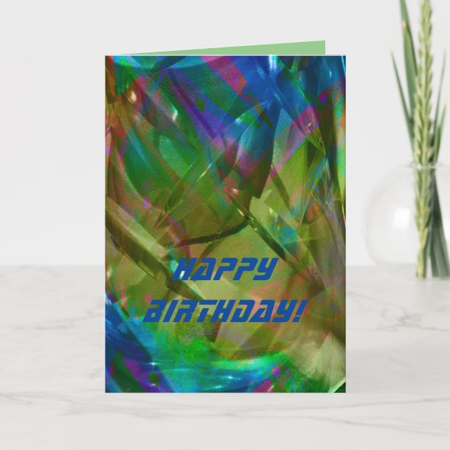 Couleurs vives vives dans abstrait carte en verre  (Devant)