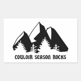 Couloir Season Rocks Sticker