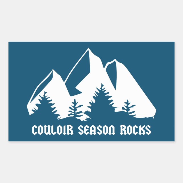 Couloir Season Rocks Sticker (Front)