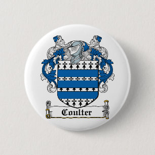 Coulter Family Crest 2 Inch Round Button
