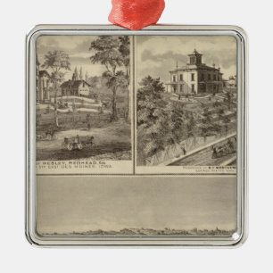 Council Bluffs Metal Ornament