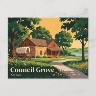 Council Grove, Kansas Kansas Postcard